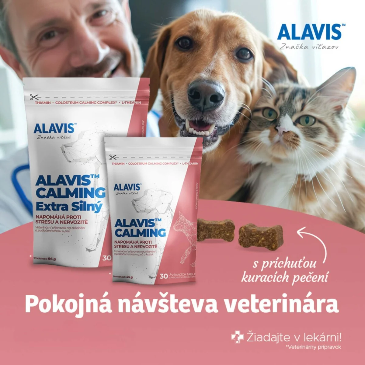 ALAVIS CALMING EXTRA SILNÝ 1×30 tbl, proti stresu pre psov a mačky