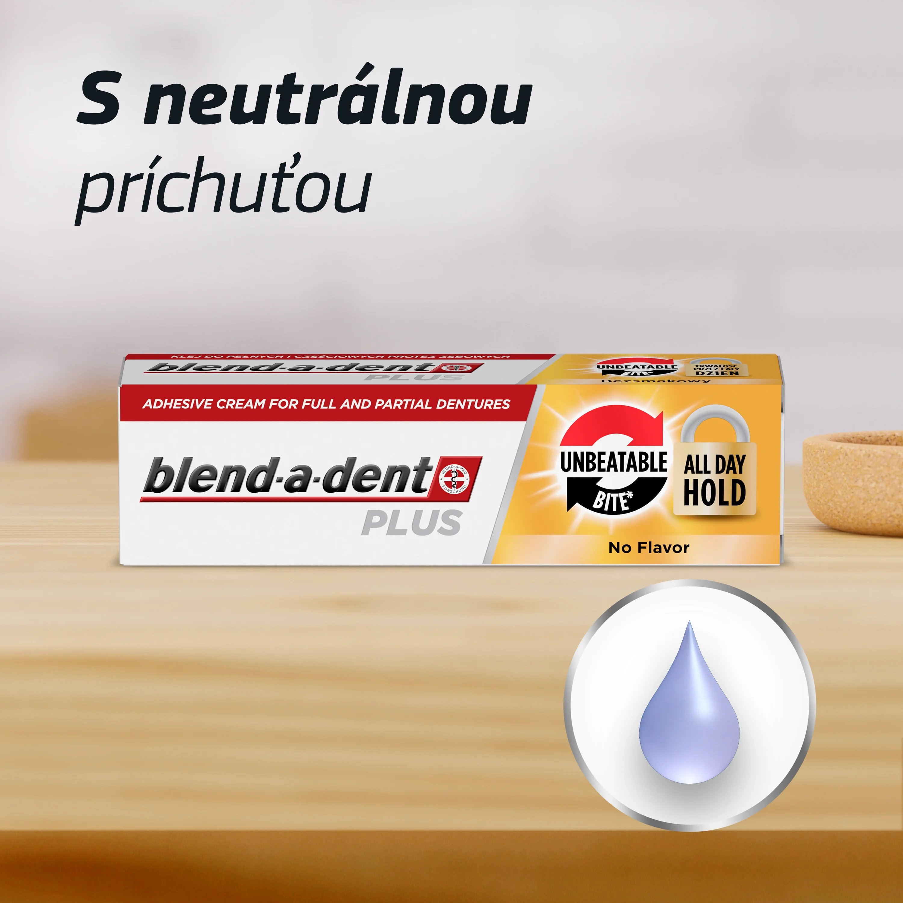 Blend-a-dent Plus Unbeatable Bite fixačný krém na zubné protézy 40 ml