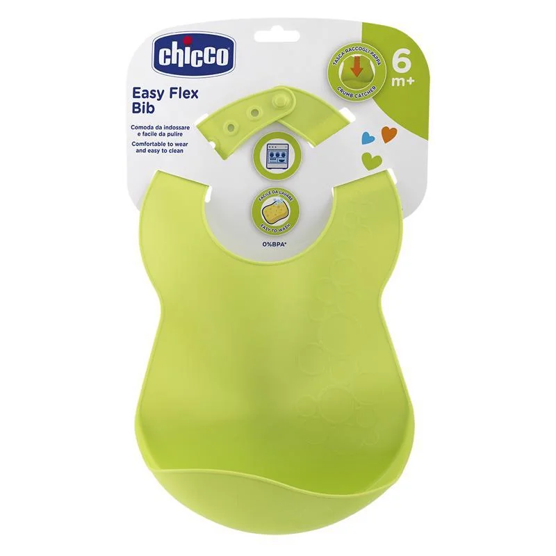 CHICCO Podbradník mäkký plastový s vreckom 1×1ks