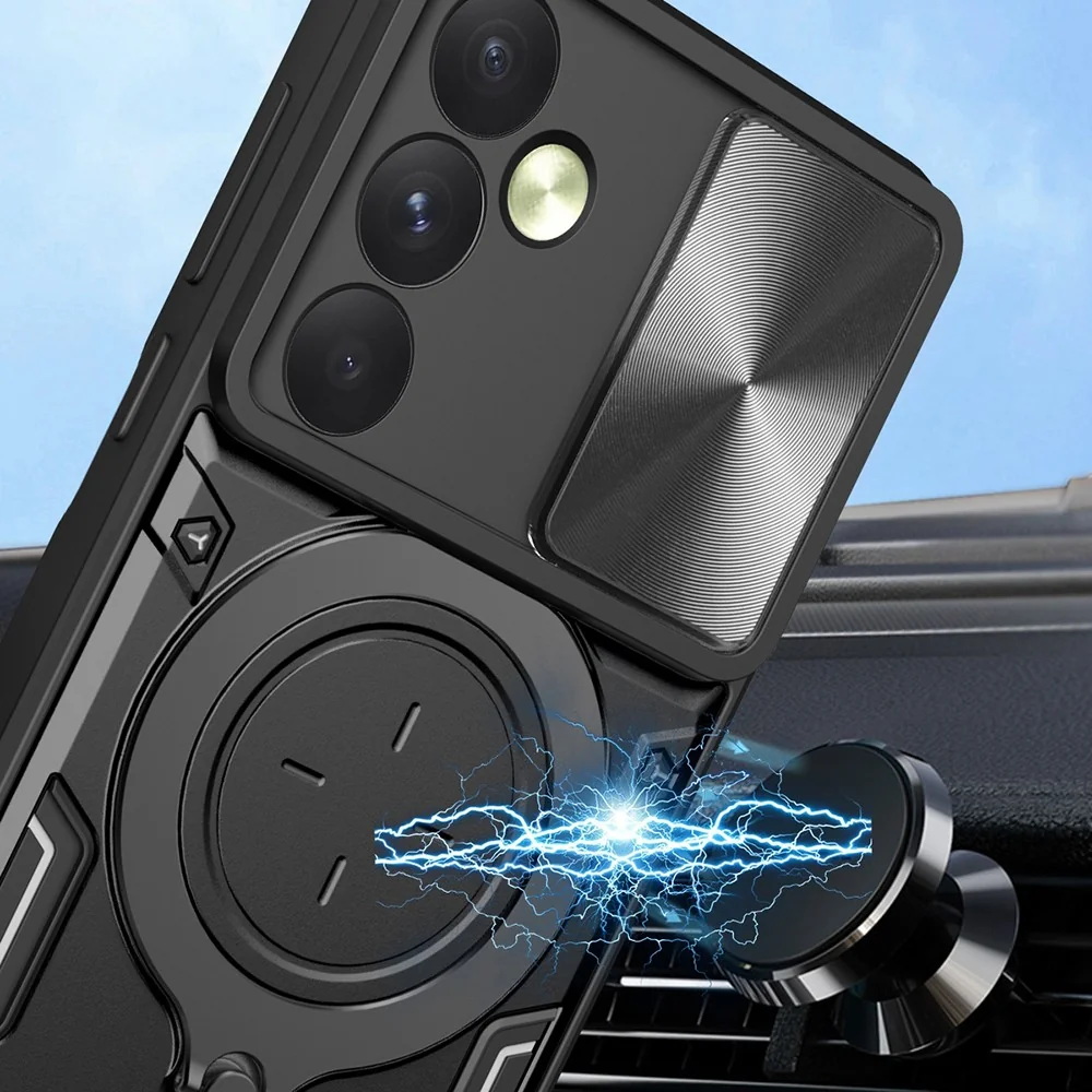 Ochranný obal pre Oppo Reno12 Pro Pevný plast, nerezová oceľ