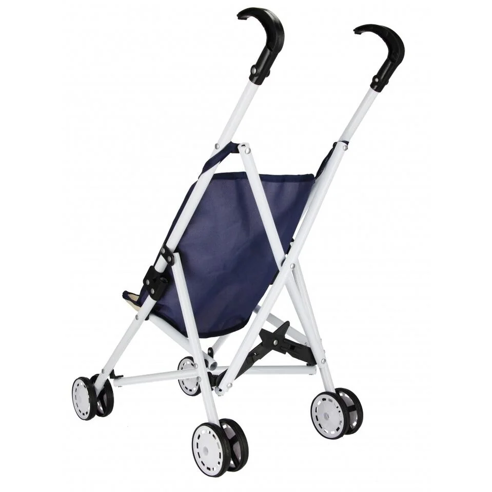 Kočík pre bábiky kovový rám Navy Blue 53cm