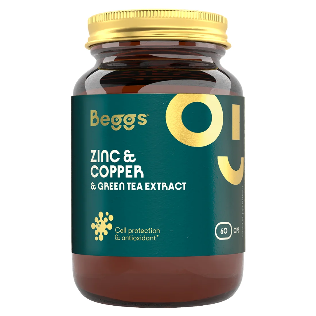 Beggs Zinc + Copper + Green tea extract 60 cps