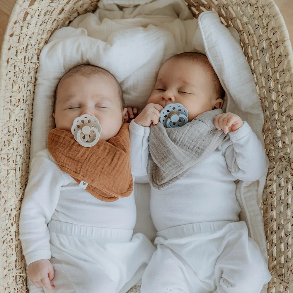 BIBS Boheme cumlíky z prírodného kaučuku 2ks veľkosť 2 - White / Sunshine