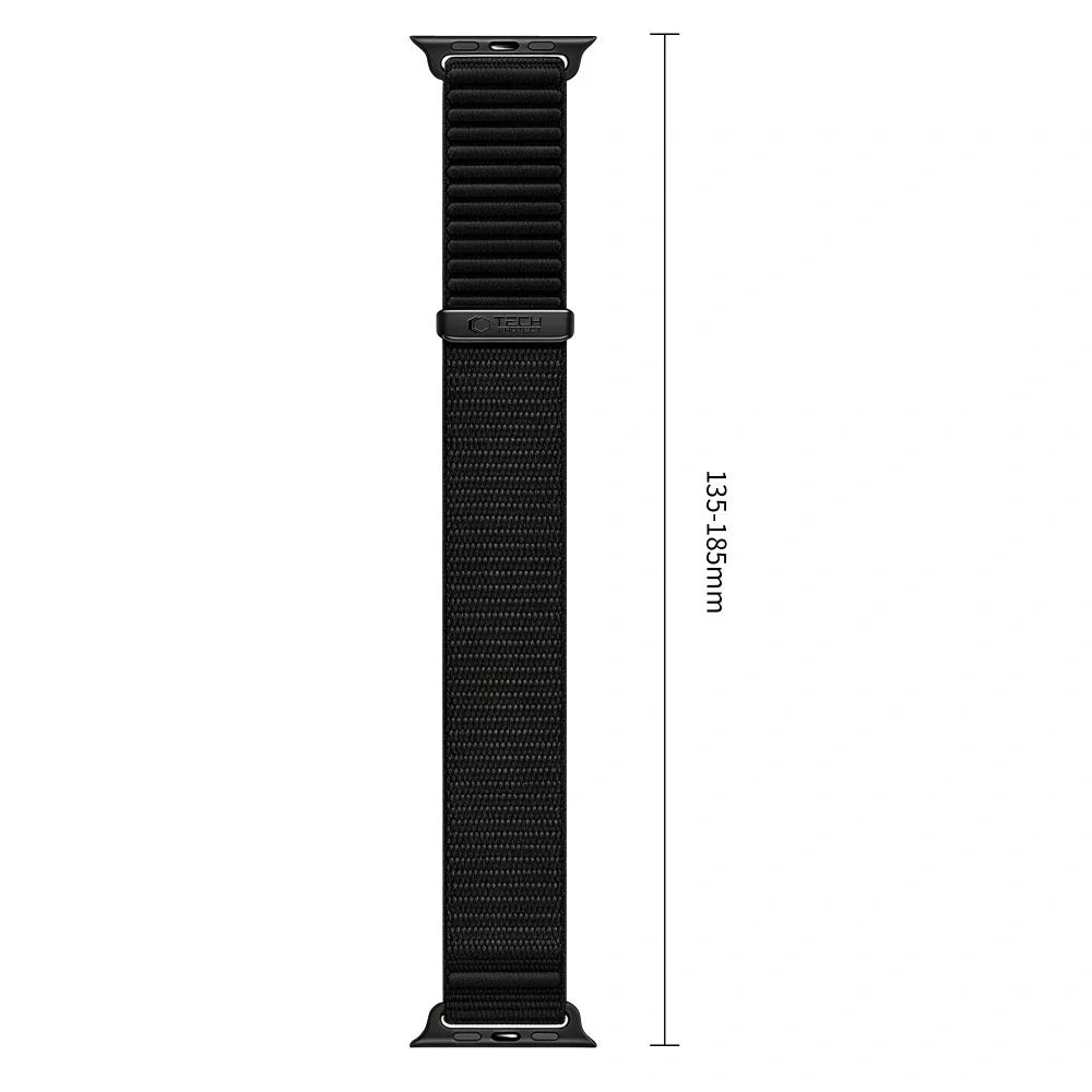 Tech-Protect Nylon Loop remienok na Apple Watch 44/45/46/49mm, black