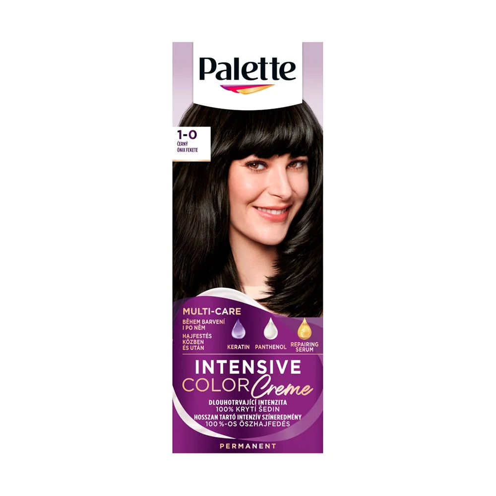 Palette Intensive Color Creme 1-0 Čierny 1×1 ks, farba na vlasy