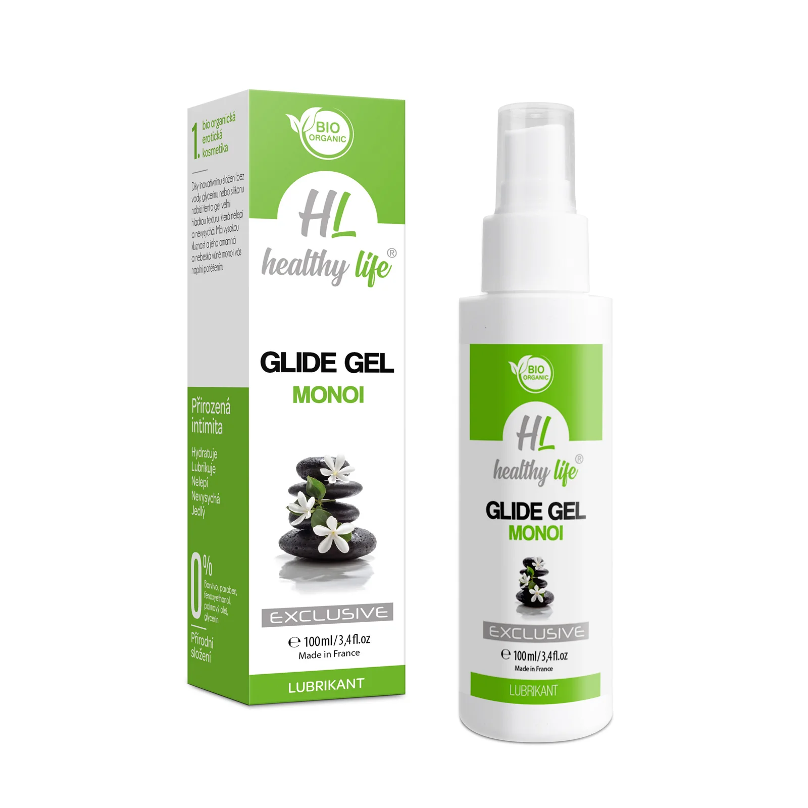 Healthy Life Lubrikant - Glide Gel Monoi 1×100 ml, lubrikačný gél