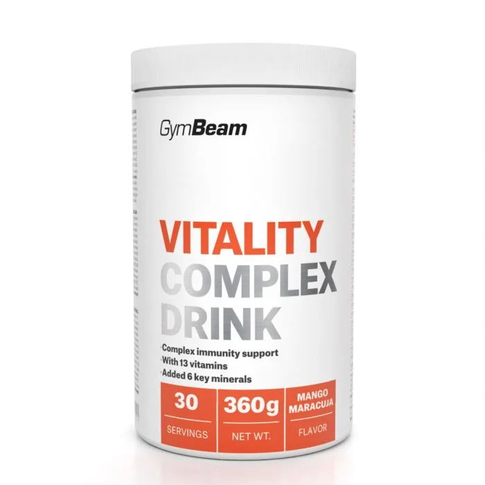 Gymbeam vitality complex drink mango marakuja 360g 1×360 g, multivitamínový komplex