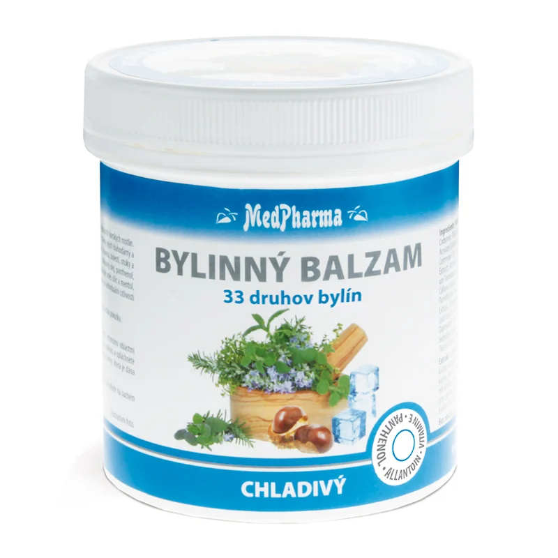 MedPharma BYLINNÝ BALZAM chladivý 1×25 ml, extrak z 33 druhov bylín