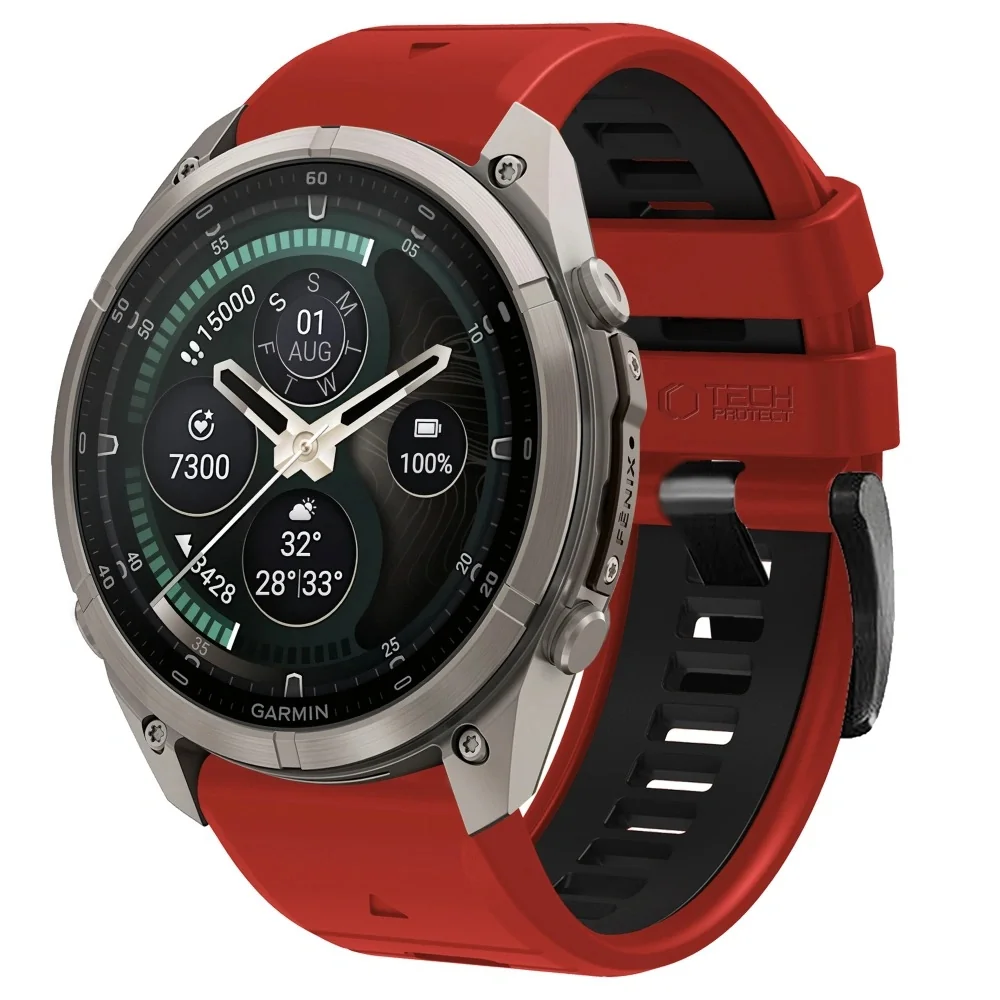 Tech-Protect IconBand remienok Garmin QuickFit 26mm, red / black