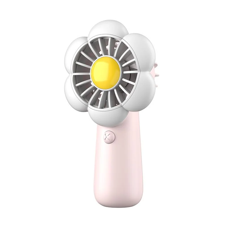 Mini prenosný ventilátor, ružový