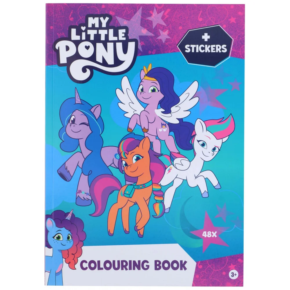 Omaľovánka My little Pony A4 48strán + 2str. nálepky-MOVEO
