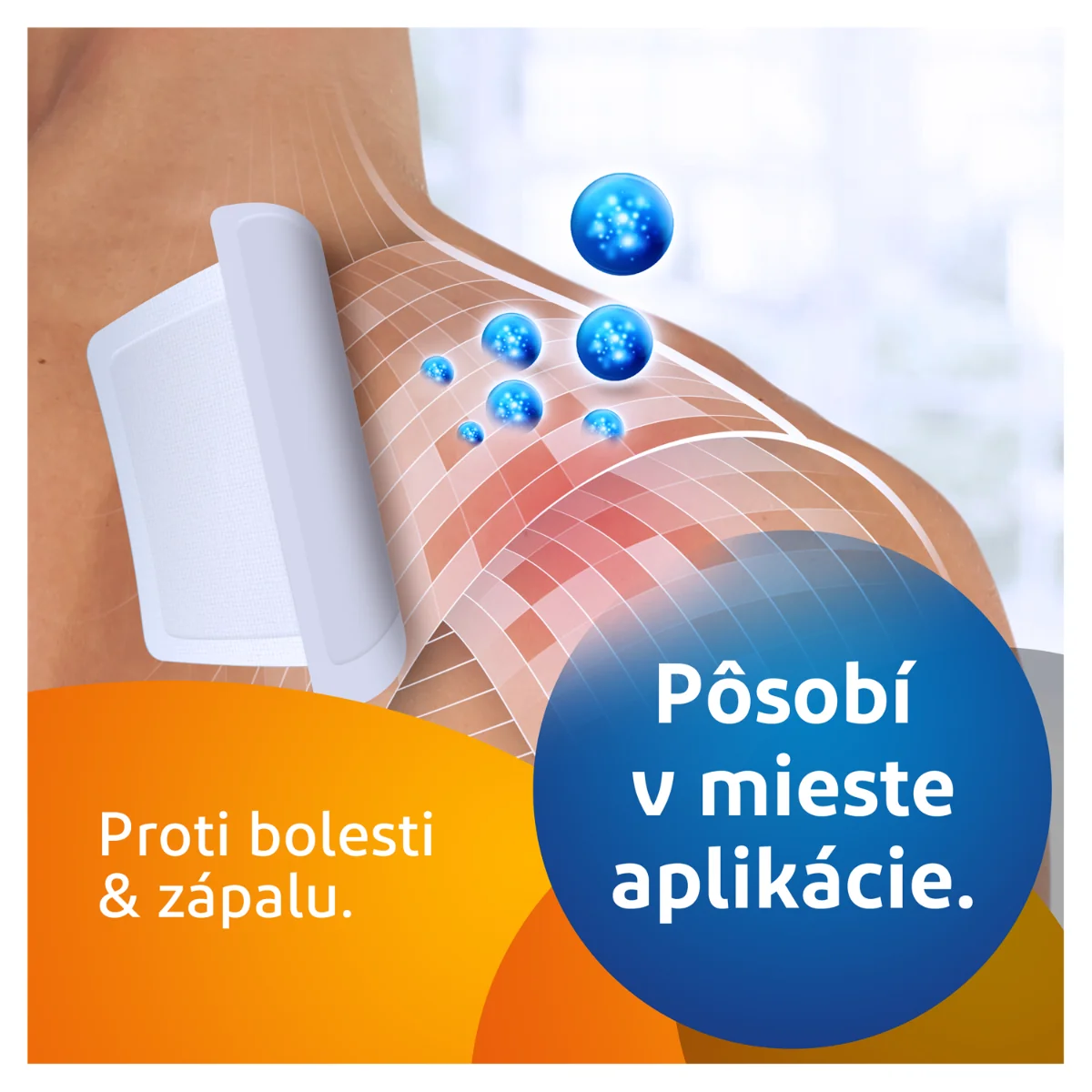 Voltaren liečivá náplasť 140 mg 1×5 ks, liečivá náplasť