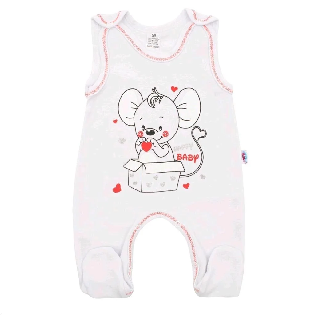 Dojčenská súpravička New Baby Mouse biela 80 (9-12m), 20C42243
