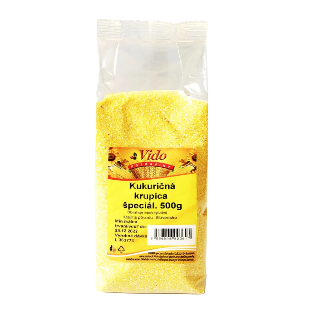 VIDO Kukuričná krupica 1×500 g, kukuričná krupica