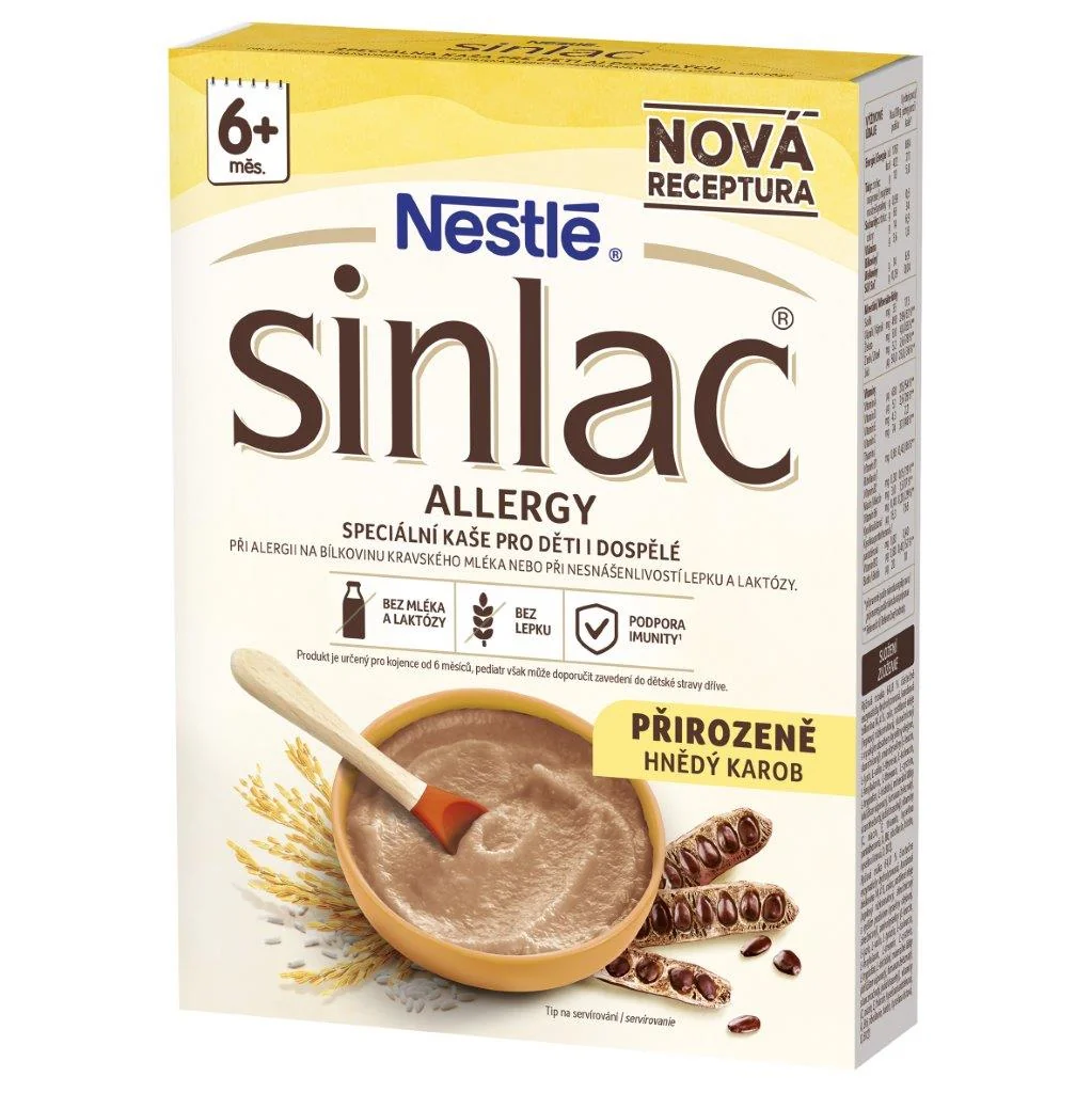 Nestlé Nemliečna kaša SINLAC Allergy (pre deti (od ukonč. 6.mesiaca aj dospelých) (inov. 2026) 1x250 g) 250 g
