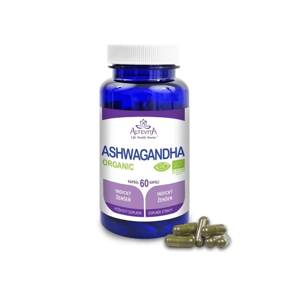 Organic Ashwaganda 2 x 60 kapsúl