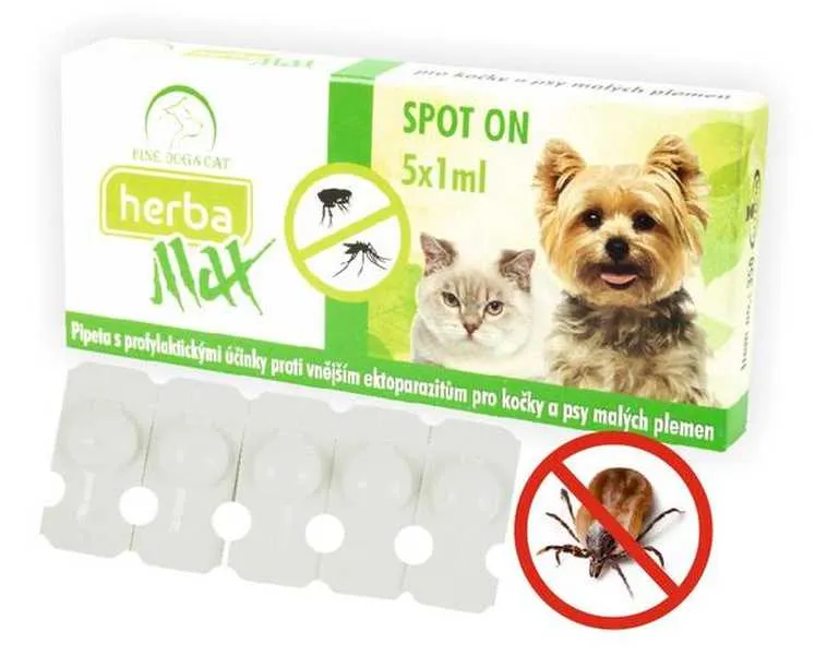 Herba Max Spot-On pre Mačky A Psy Malých Plemien