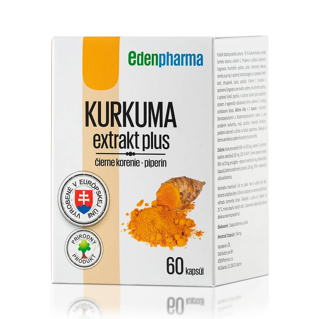EDENPharma KURKUMA extrakt plus 1×60 cps, výživový doplnok