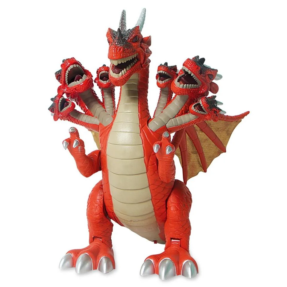 Sedemhlavý drak s efektmi 31cm 