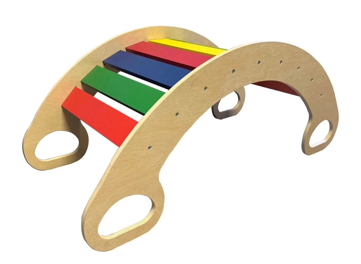 2Kids Toys Montessori dúhová hojdačka veľká
