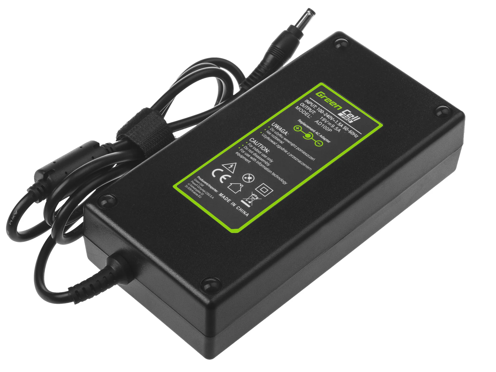 AD100P Green Cell PRO Charger AC Adapter pre MSI GT60 GT70 GT680 GT683 Asus ROG G75 G75V G75VW G750