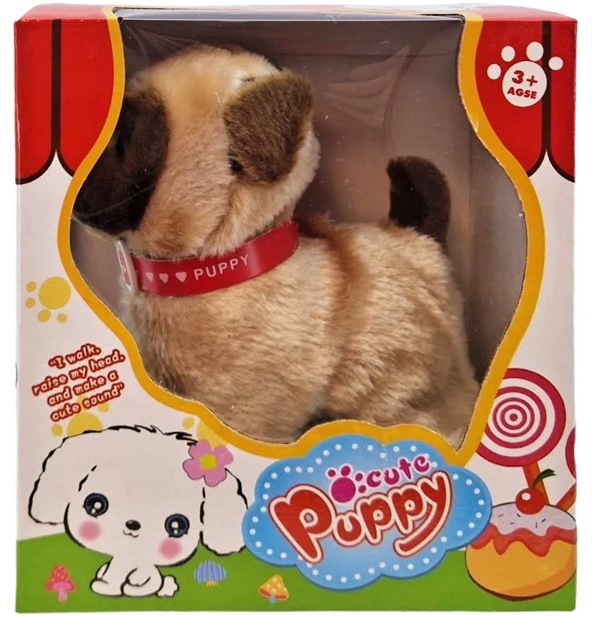 Psík puppy na baterky chodí a šteká 16cm