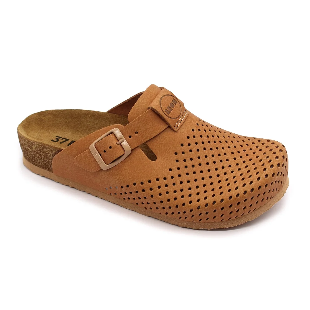 Leon 4250 Dámska zdravotná korková obuv uzavretá 39 - 25cm, perla, 2,0 cm