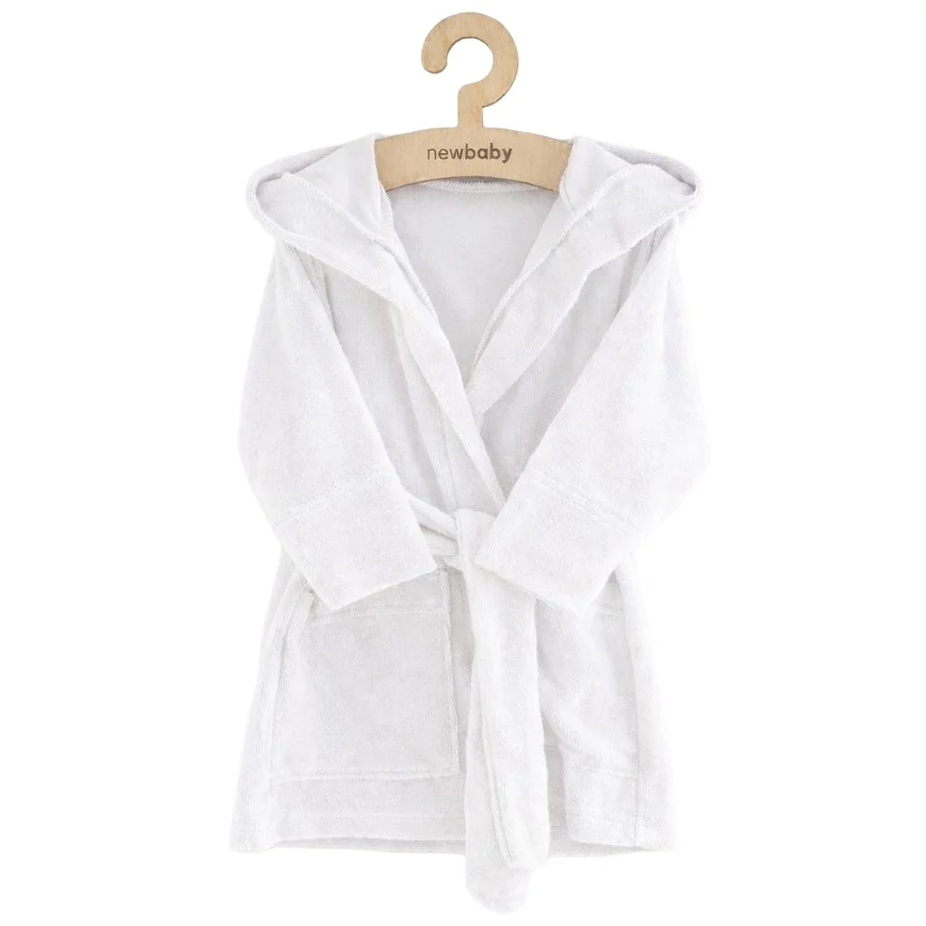 Detský froté župan New Baby white 92/98, 20C59316