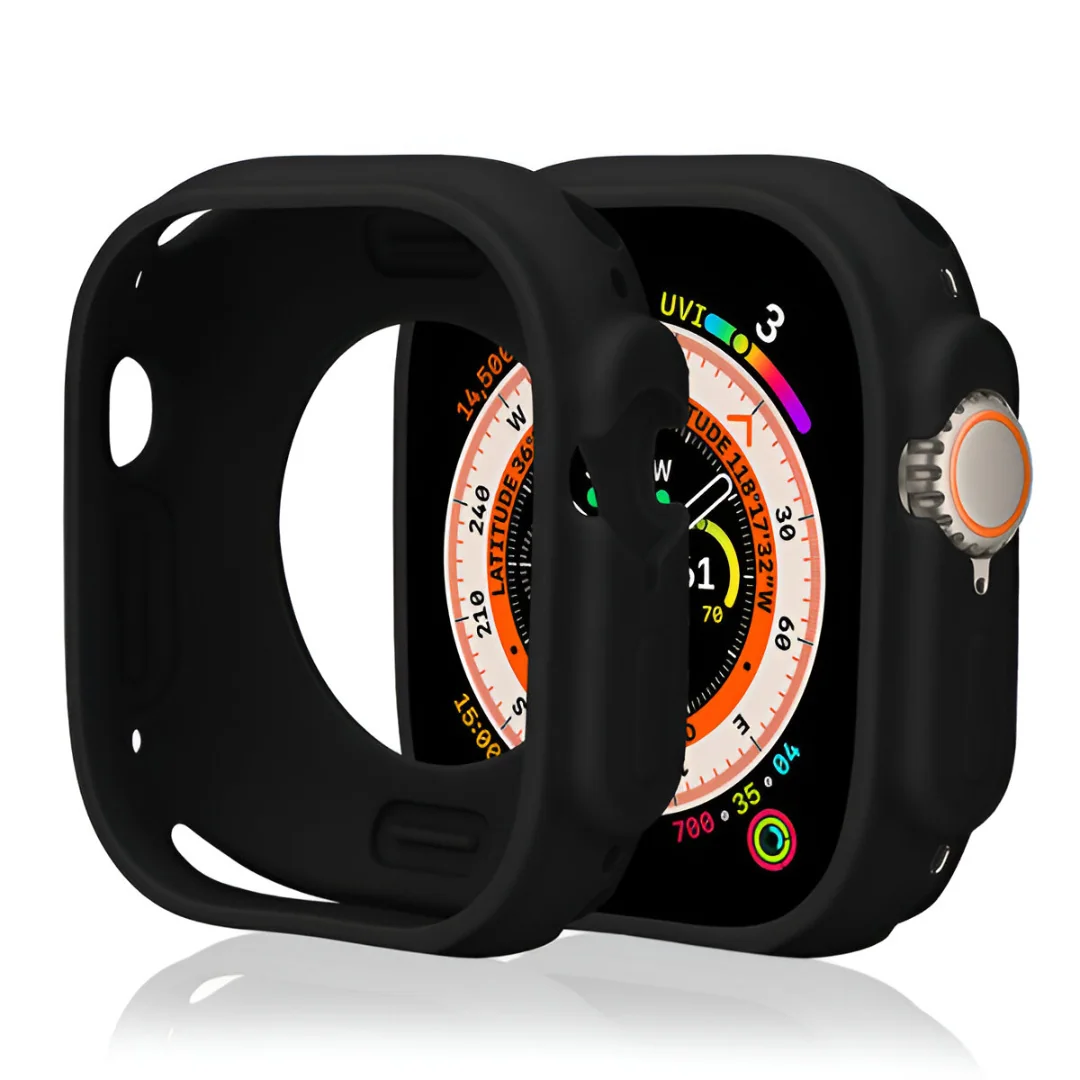 MG Silicone Watch puzdro na Apple Watch 10 42mm, čierne