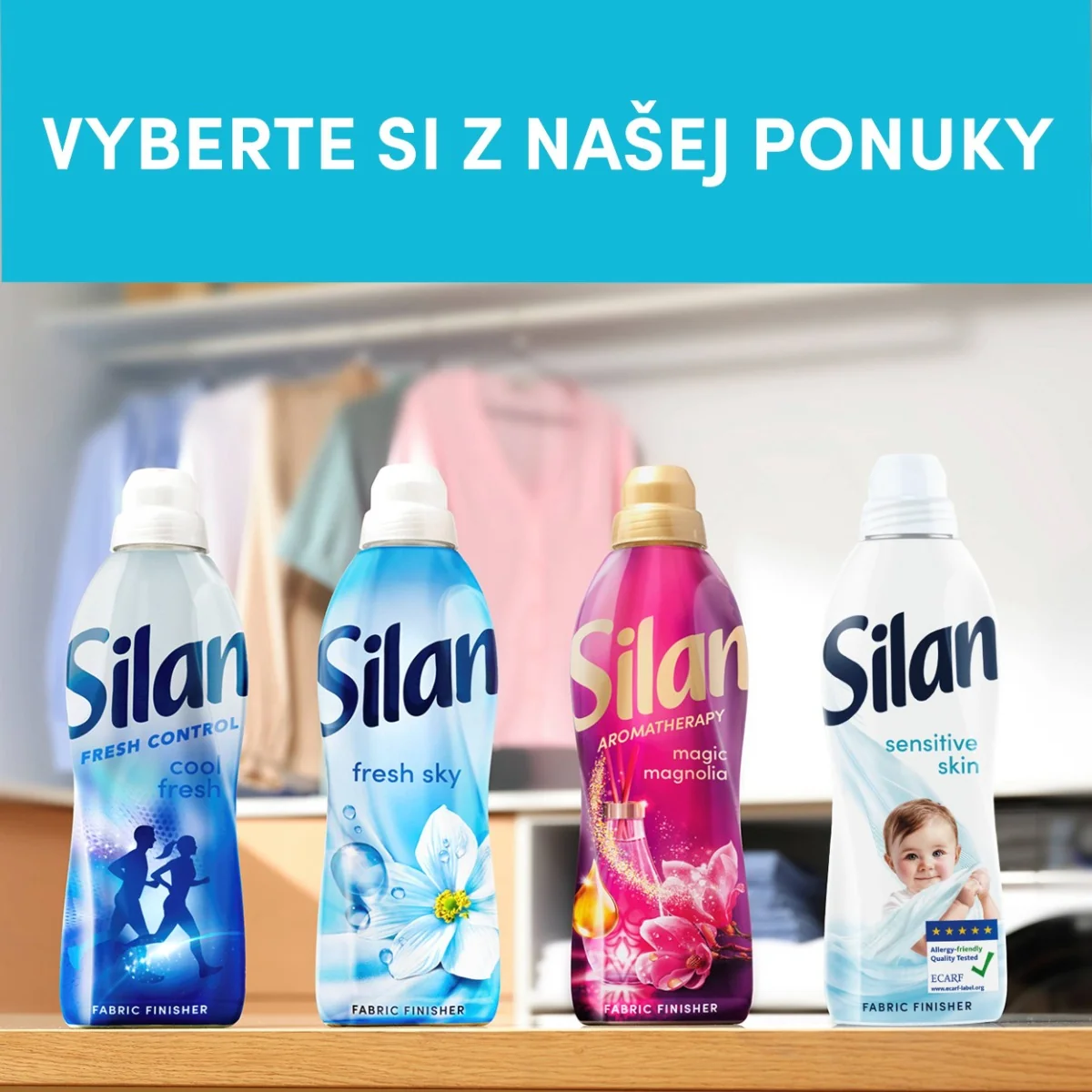 Silan aviváž Sensitive & Baby 76 praní, 1,672 l 1×1672 ml, aviváž