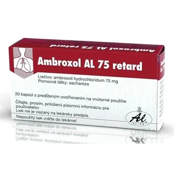 Ambroxol AL 75 retard 1×20 cps, uvoľnenie hlienov
