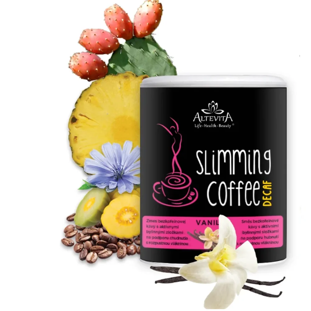 Slimming Coffee Decaf bez kofeínu vanilla 100g