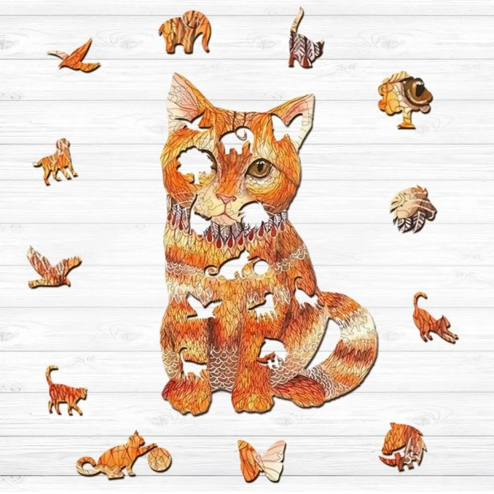 Drevené puzzle Katze/L 197 dielikov, veľkosť L