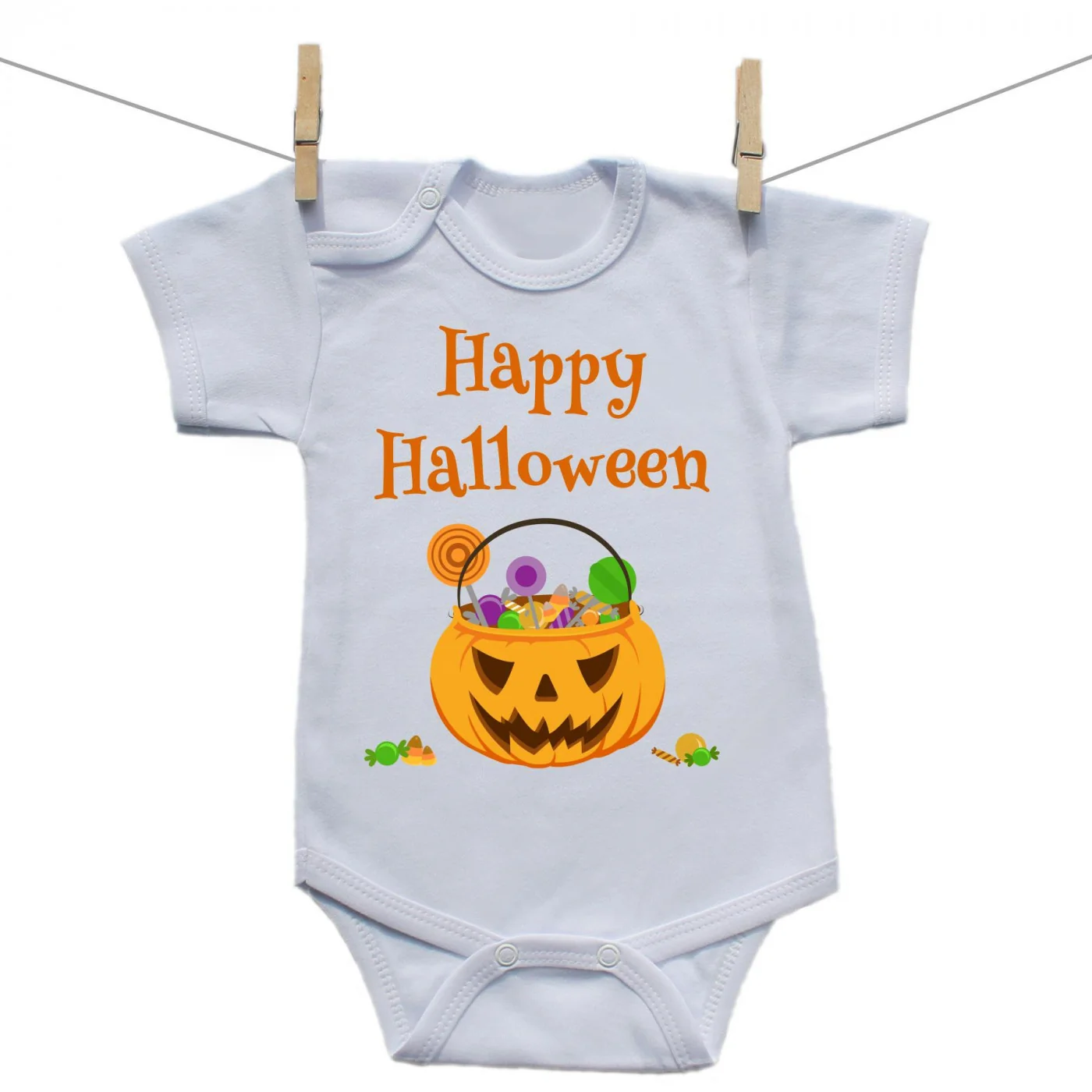 Boodyy Body s krátkym rukávom Happy Halloween Veľkosť: 86
