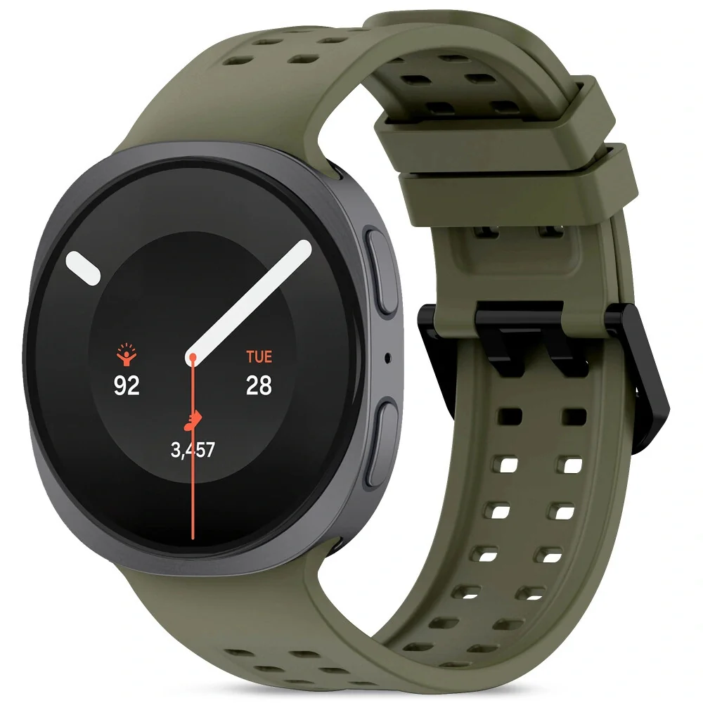 Tech-Protect Silicone Air remienok na Samsung Galaxy Watch 8 / 9 / Classic (40 / 44 / 46mm), olive green