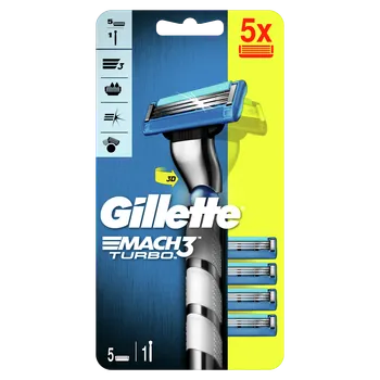 Gillette Mach3 3D Strojček + 5 hlavíc 1×