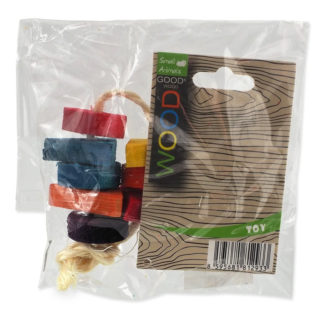 Hračka Small Animals hrkálka farebná 7cm