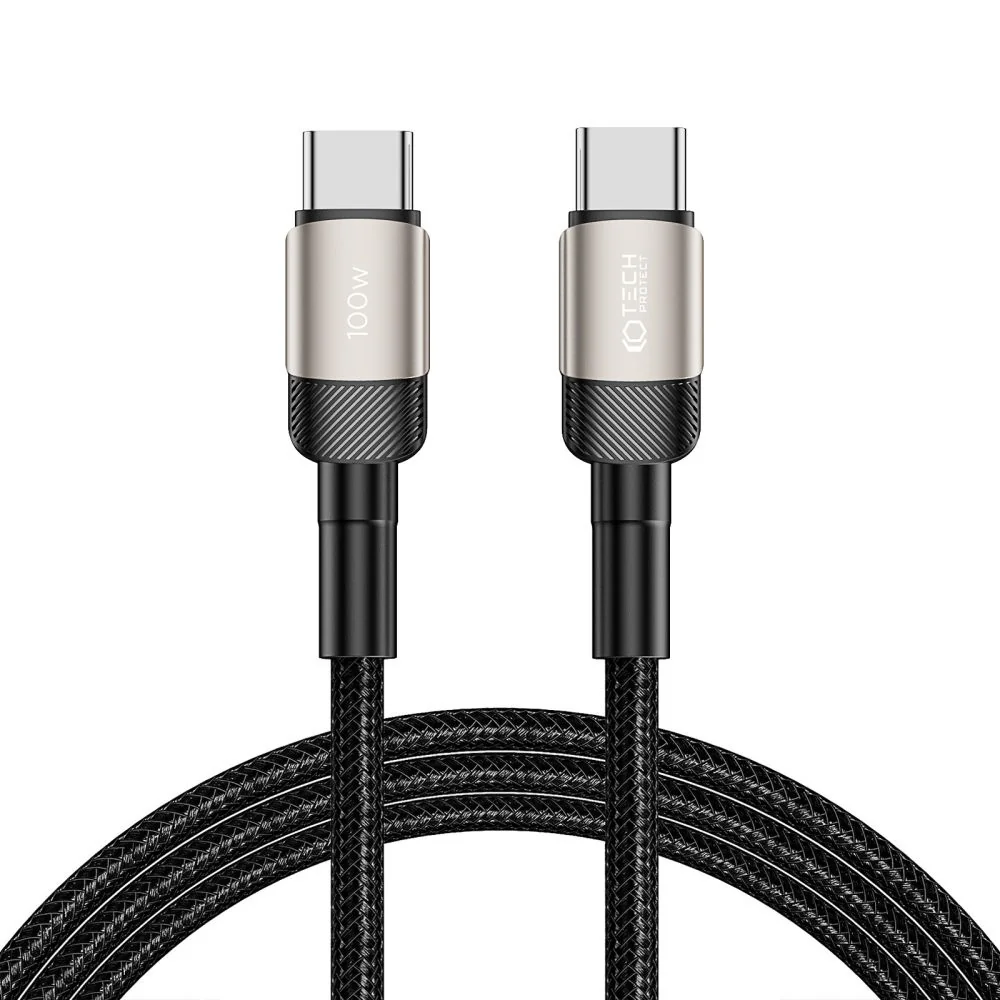 Tech-Protect Ultraboost Evo kábel USB-C / USB-C PD 100W 5A 2m, titanium m