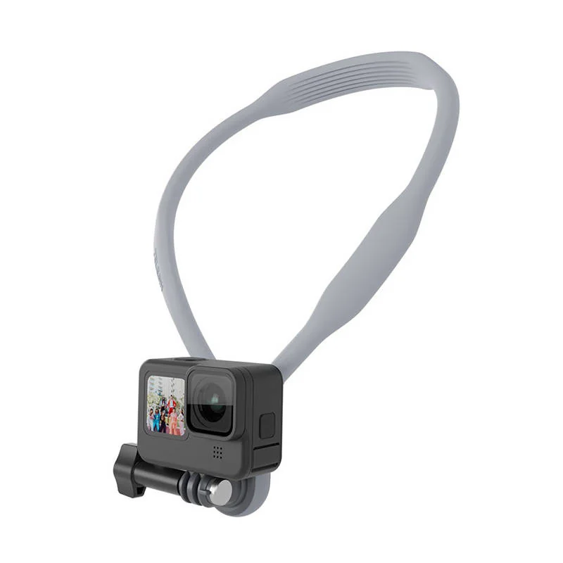 Telesin Neck Bracket šnúrka s držiakom na športové kamery, sivý