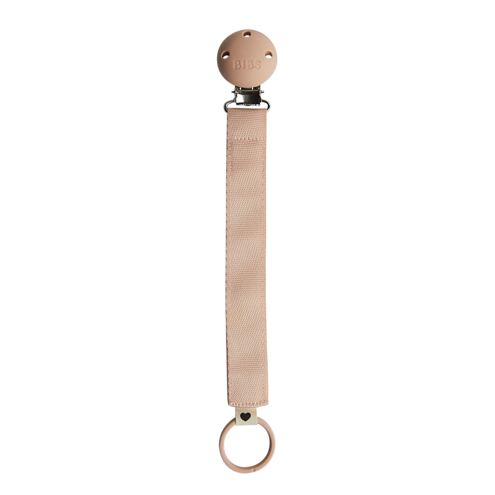 BIBS Ribbon klip na cumlík Blush