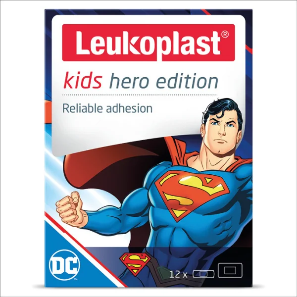 Leukoplast® kids Hero Edition (Superman) 1×12ks, náplasť na rany pre deti