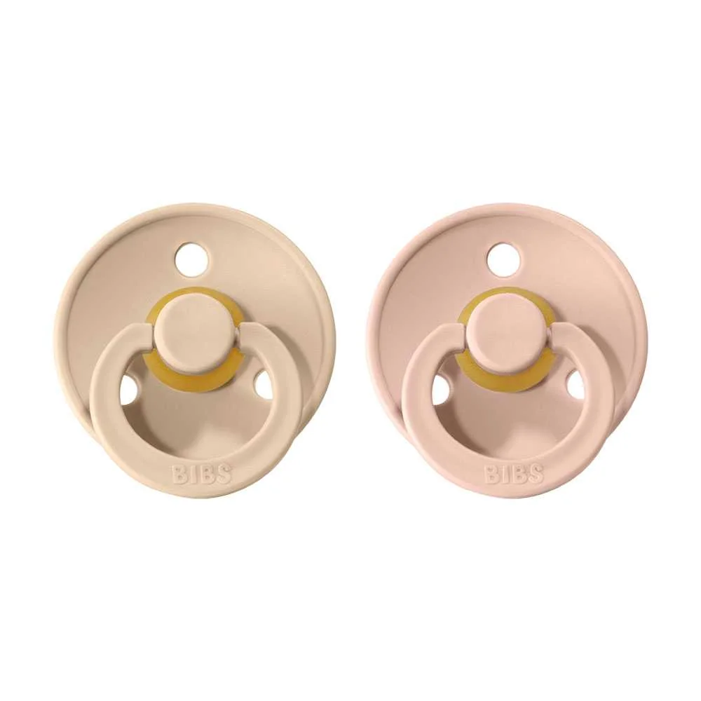 BIBS Colour cumlíky z prírodného kaučuku vanilla/blush 1×2 ks, veľkosť 2