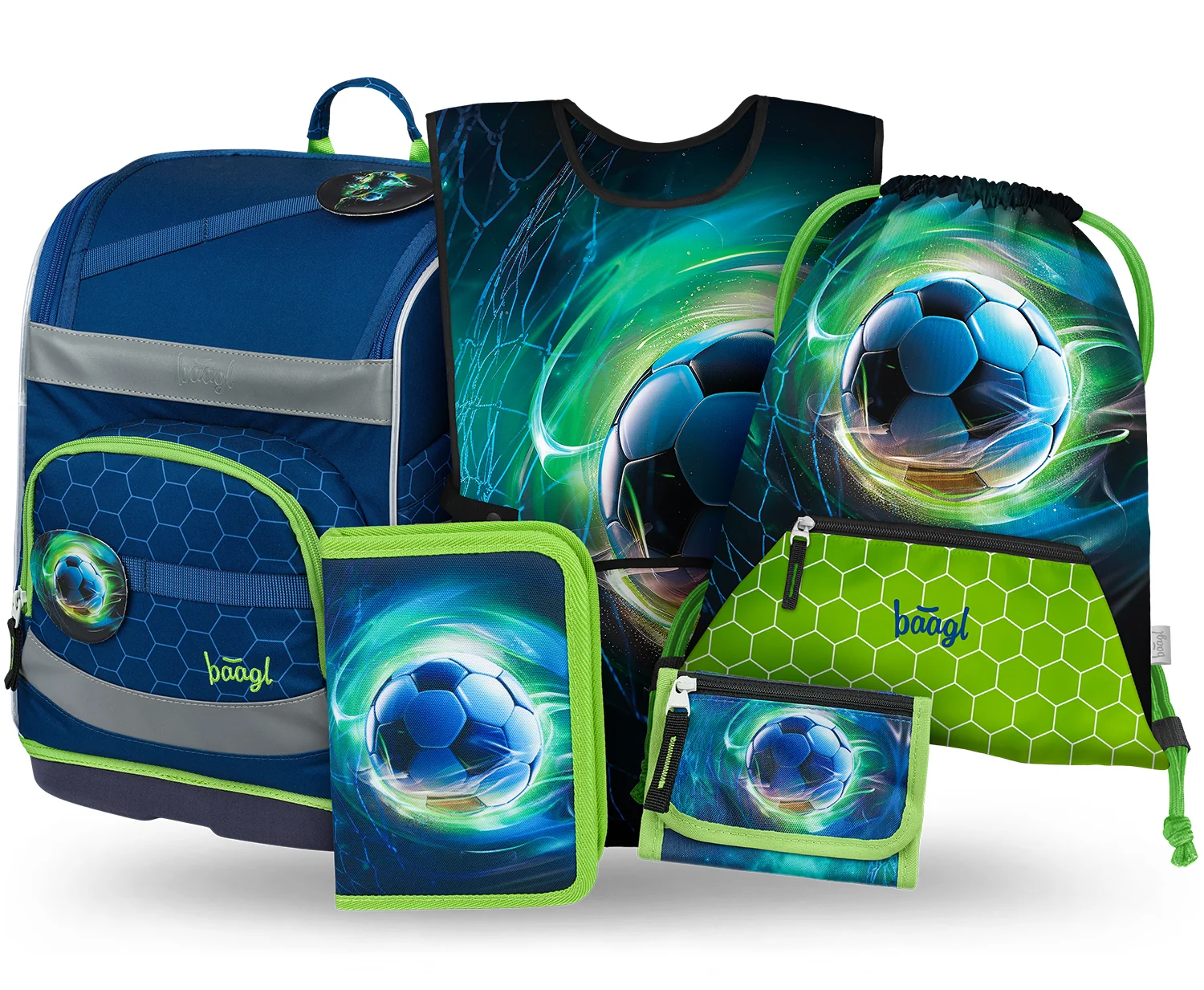 Baagl Školský set Zippy Plus Futbalová lopta, 5-dielny