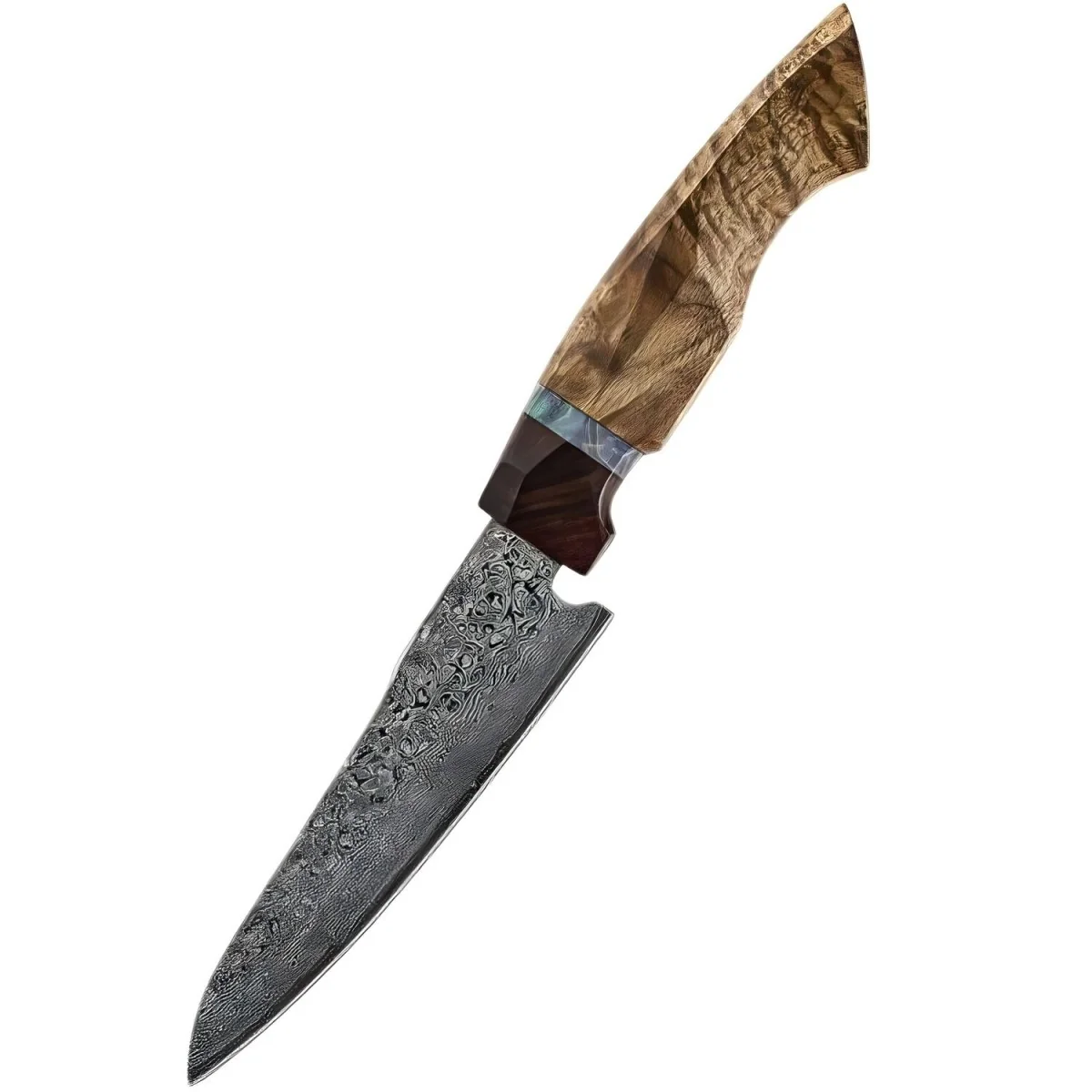 Damaškový kuchynský nôž Yunari Utility, 12 cm čepeľ