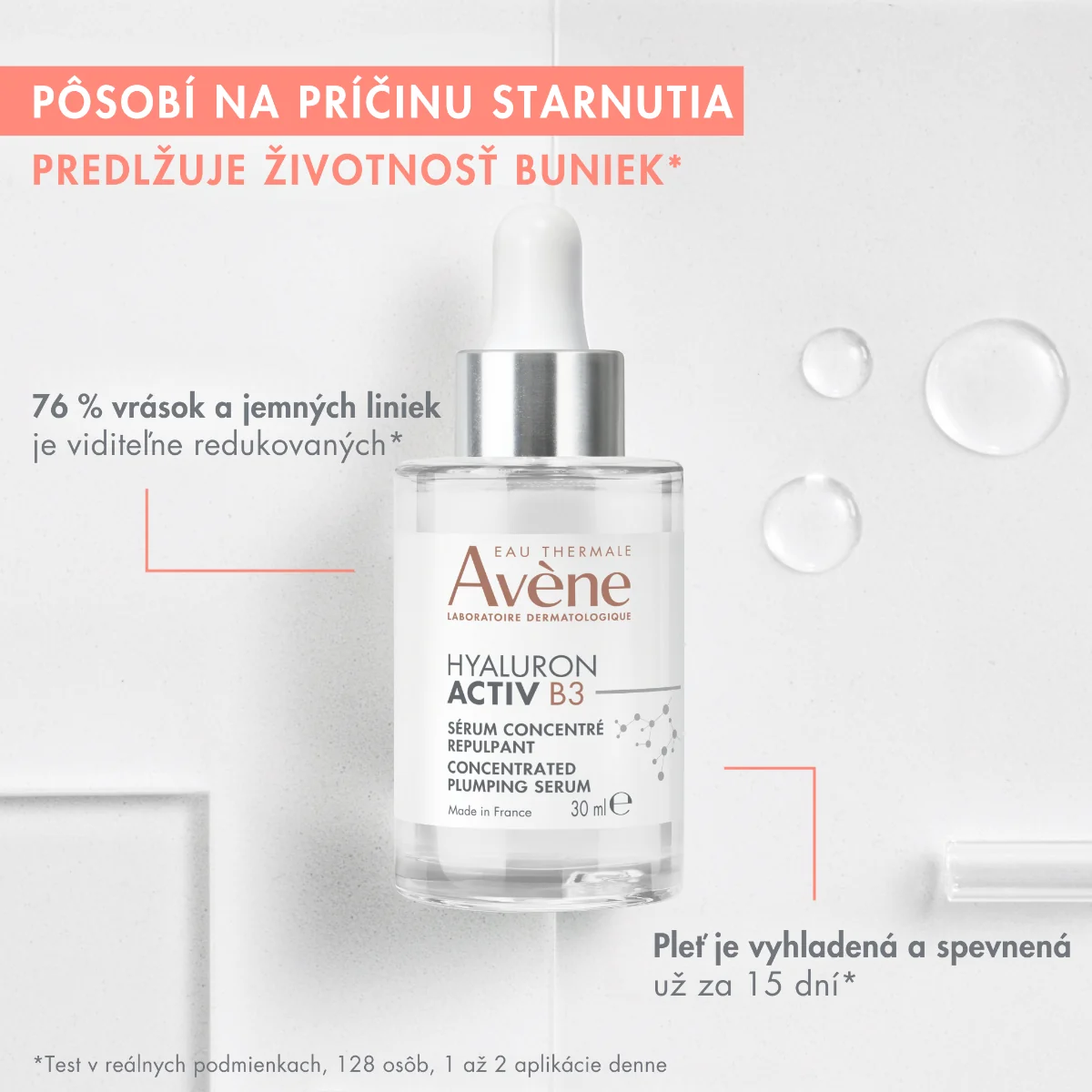 Avène Hyaluron Activ B3 Sérum koncentrované vyhladzujúce 30 ml