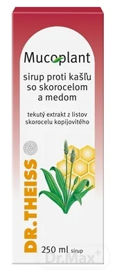 Mucoplant Sirup proti kašľu so skorocelom a medom 1×250 ml, liek