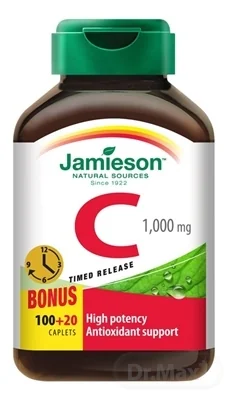 JAMIESON VITAMÍN C 1000 mg 1×120 tbl, výživový doplnok