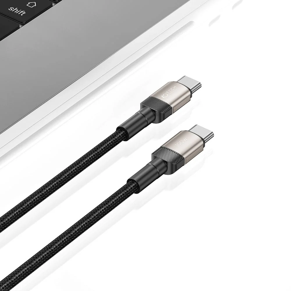 Tech-Protect Ultraboost Evo kábel USB-C / USB-C PD 100W 5A 2m, titanium m