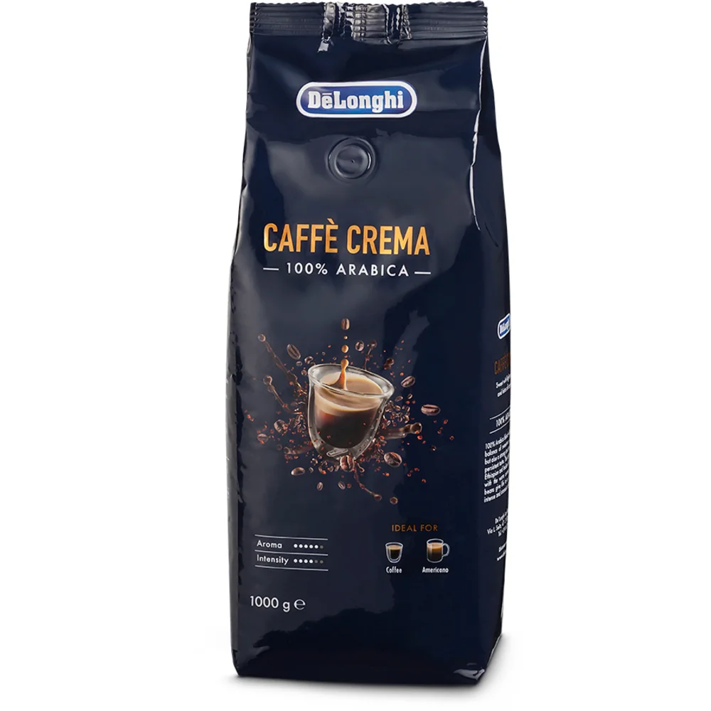 De Longhi Coffee Crema Zrnková Káva 1×1000 g, zrnková káva