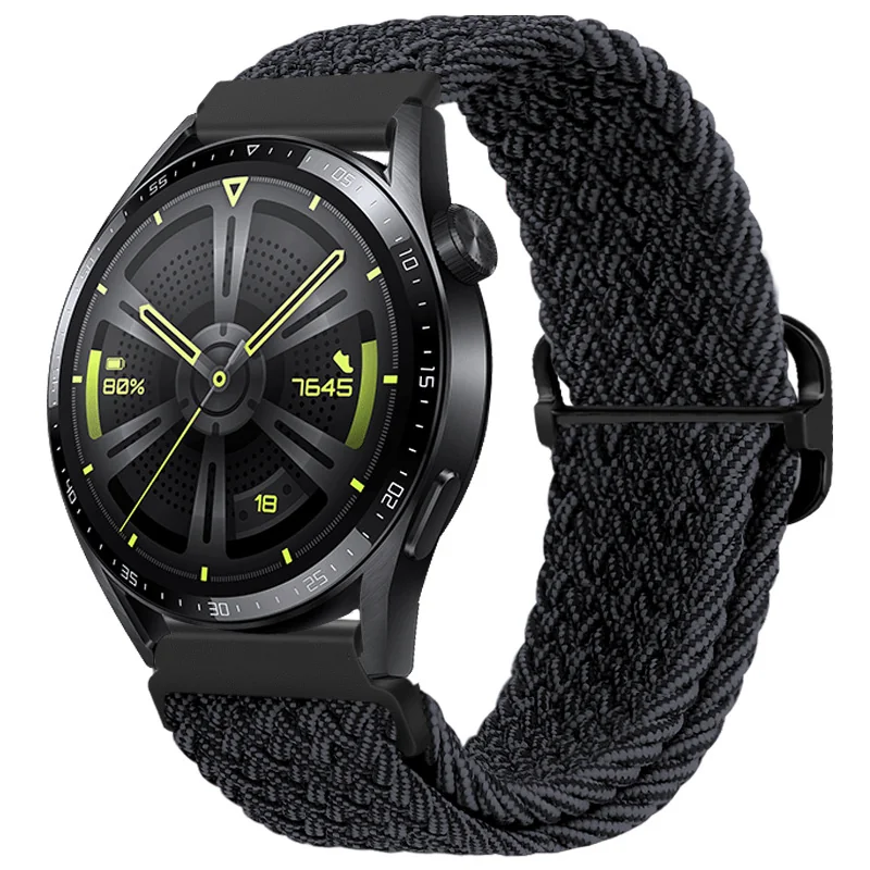 BStrap Braid Nylon remienok na Samsung Galaxy Watch 3 41mm black